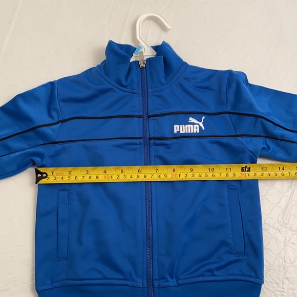 Puma blue jacket and black pants tracksuit set 2T - Picture 6 of 15